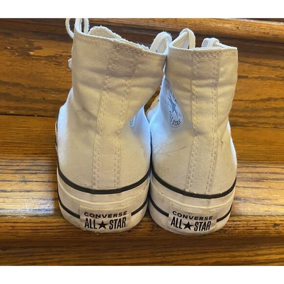 Converse Chuck Taylor All Star Platform High White Women’s 10.5 - Picture 6 of 9